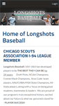 Mobile Screenshot of longshotsbaseball.com